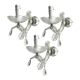 Murano glass crystal sconces set of 3, 1970s