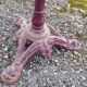 Antique cast iron bistro restaurant pedestal table - 1900s