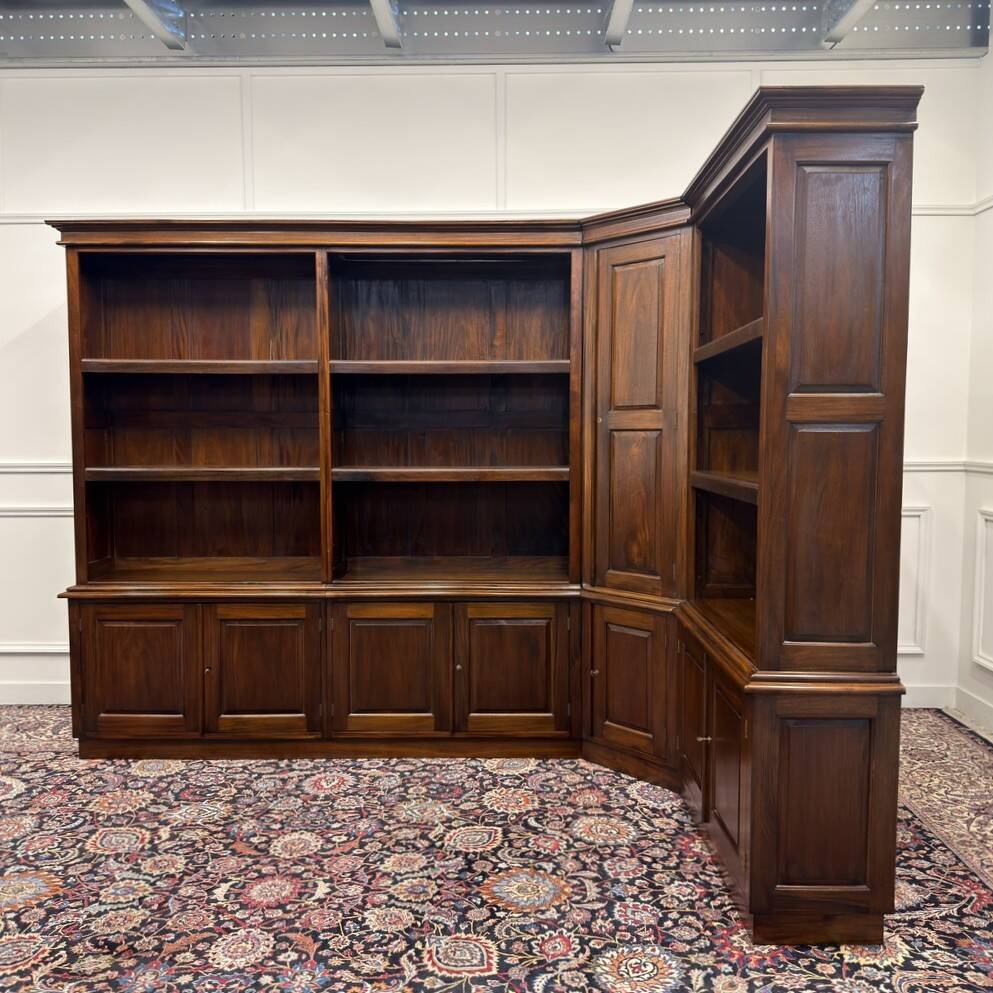 Bibliothèque d'angle classique