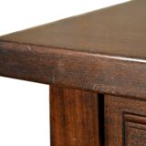 Solid oak bedside table, 59x37x57cm