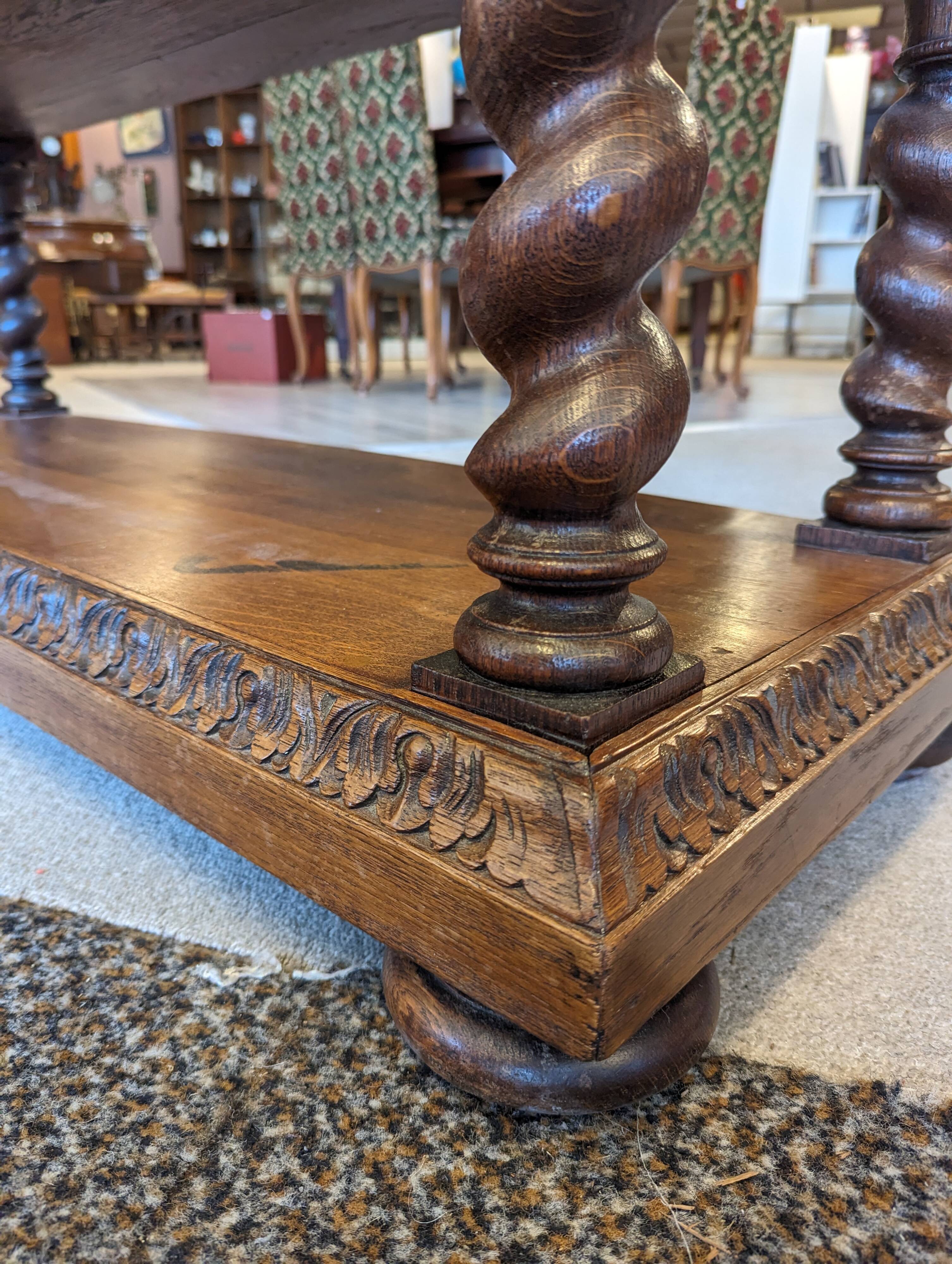 Console desserte en chêne