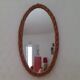 Miroir ovale en osier 38 cm