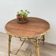 VINTAGE Low Table in Oak and Rattan