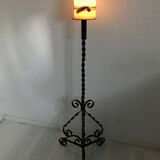 Bougeoir en fer forgé années 60