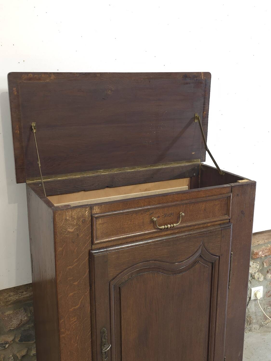 19th century oak jam cupboard