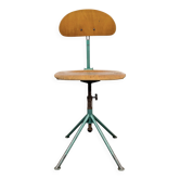 Dark Green Industrial Workshop Chair, 1950s