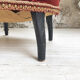 Fauteuil Napoléon III velours bordeaux