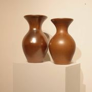 Important vase en grès irisé