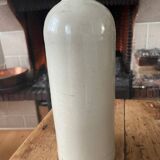 Bottle, hot water bottle, ceramic, old white, broken