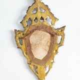 Gilded wood mirror, 56 x 32 cm