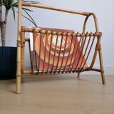 Porte revues en rotin