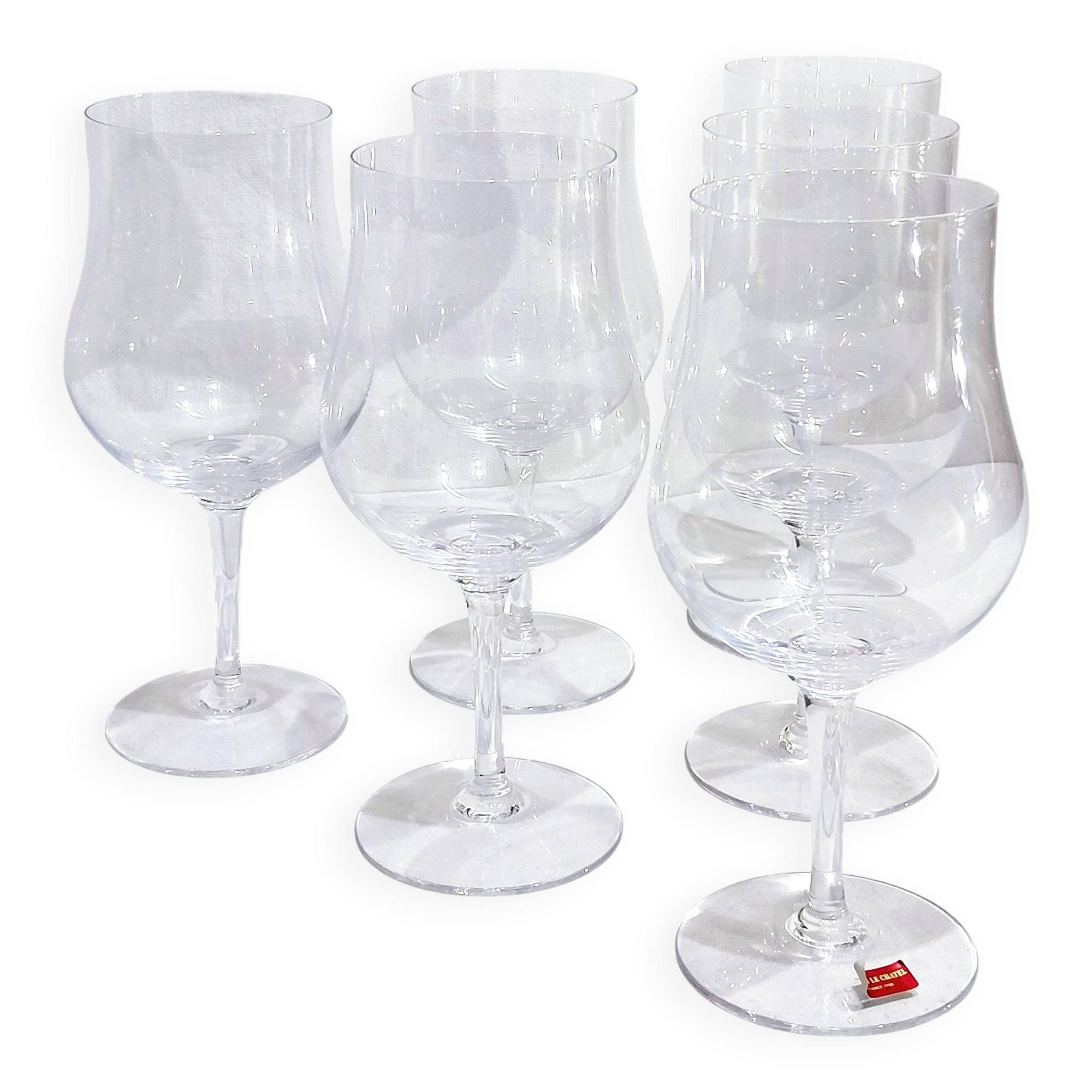 Vannes Le Châtel - 6 Crystal Glasses