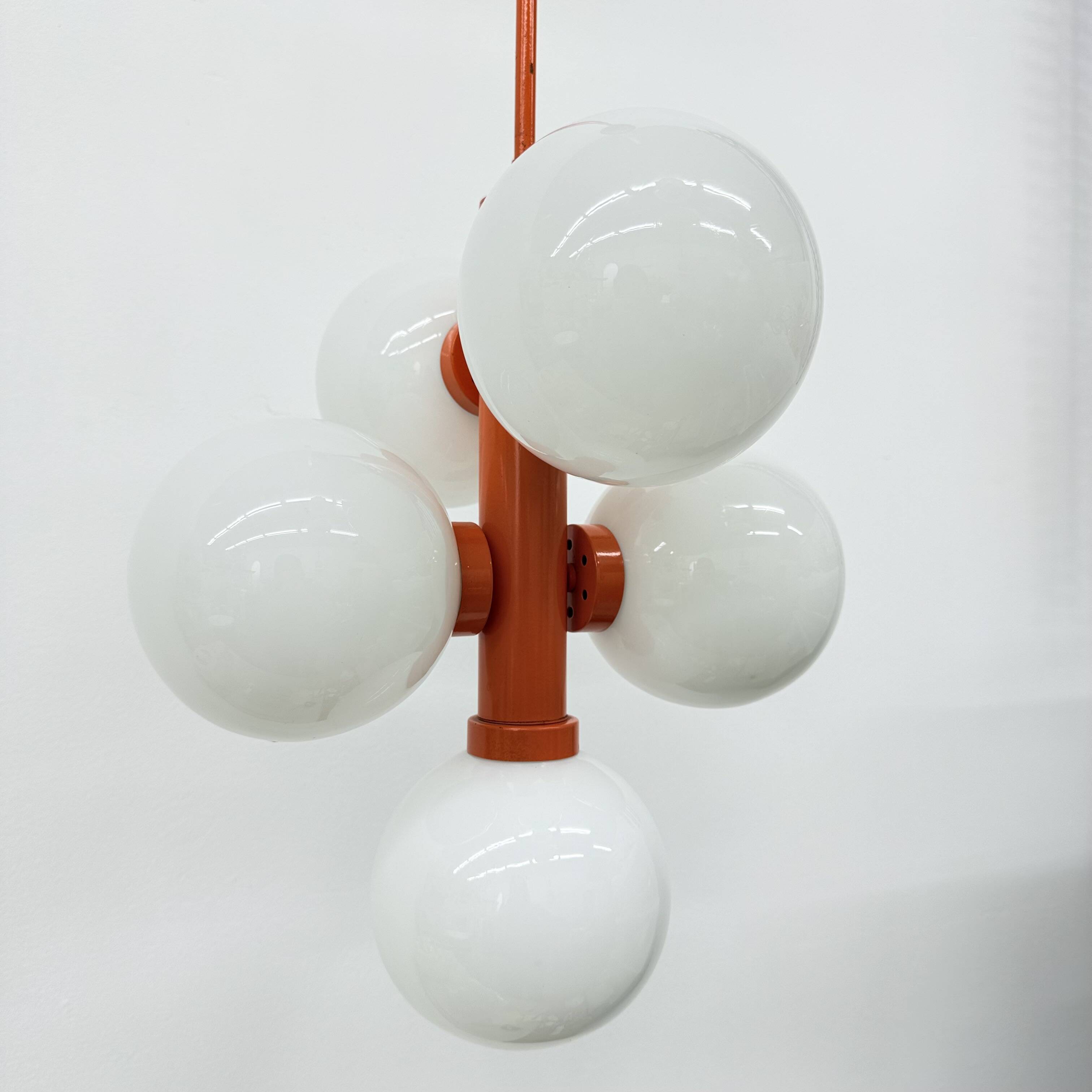 Mid-century atomic sputnik pendant lamp , 1970s