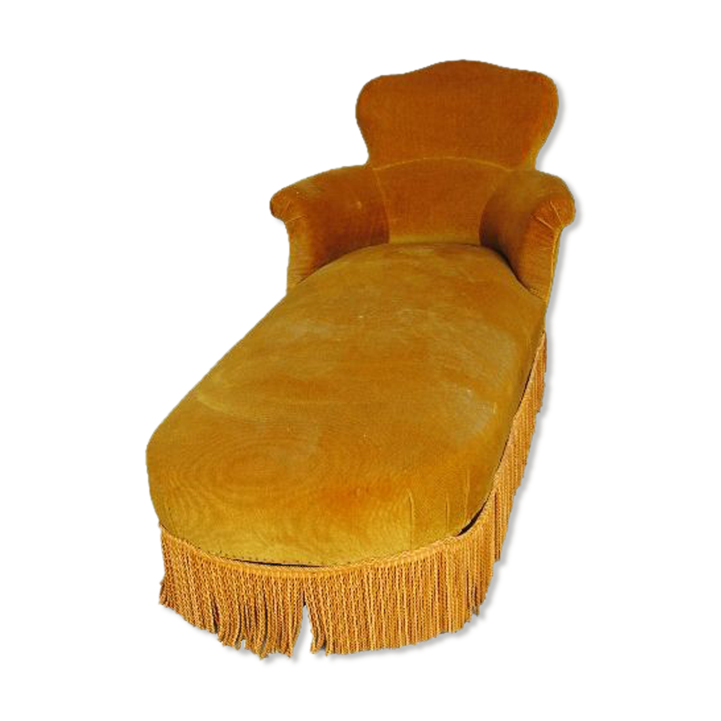 Day bed Louis Philippe style in red velvet