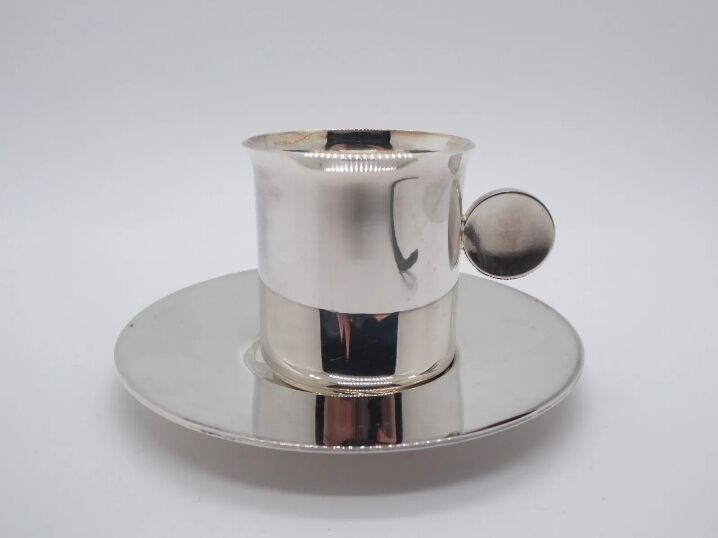 Christofle silver metal mug