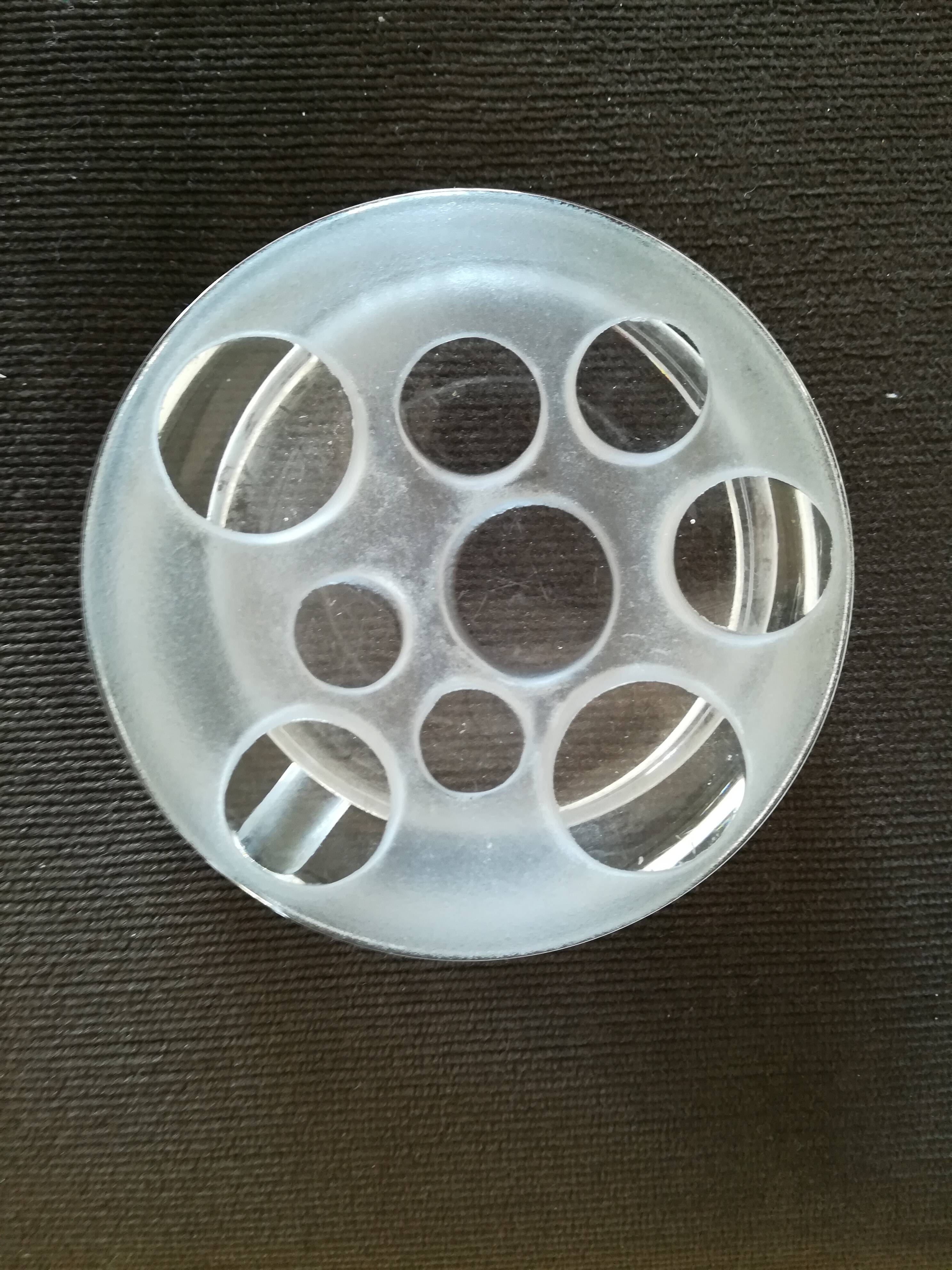 Vintage Daum crystal ashtray from the 70s