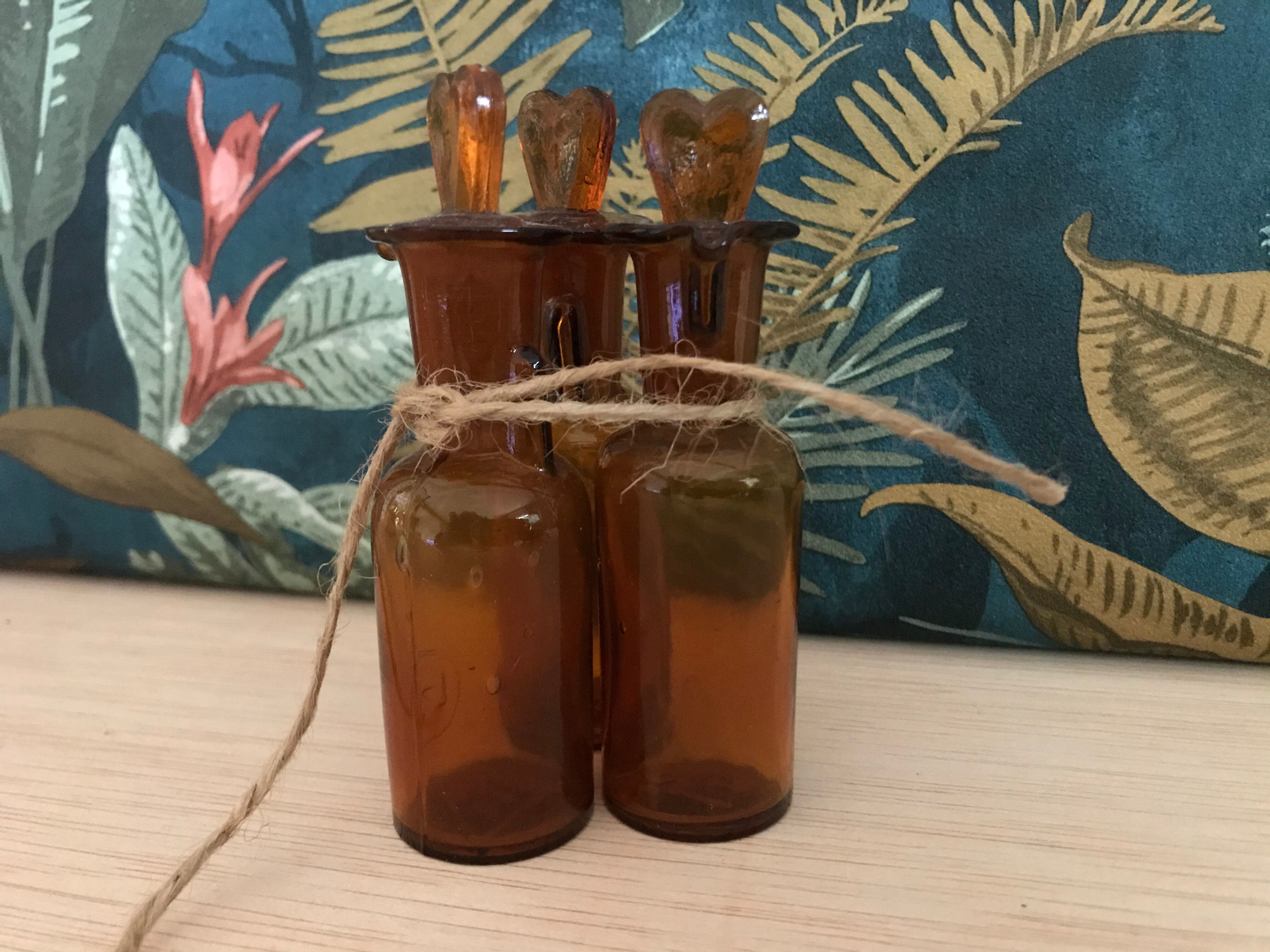 Set of 3 vials of apothecary