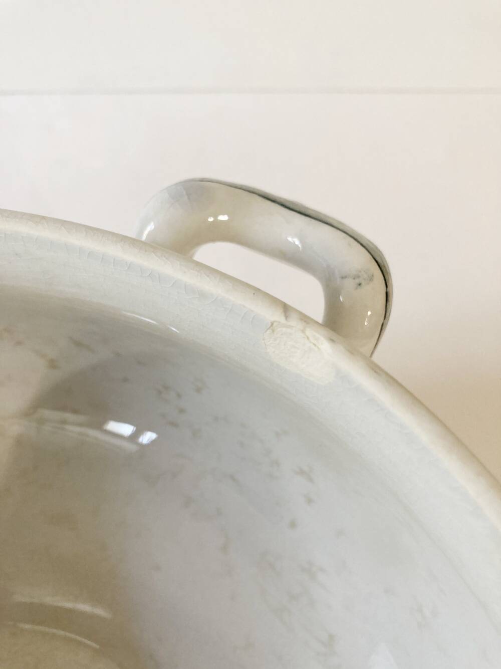 Iron earth soup tureen, Sarreguemines, Eglantine model