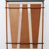 Italian wall coat rack with red cats, cream and hat rack, 1960