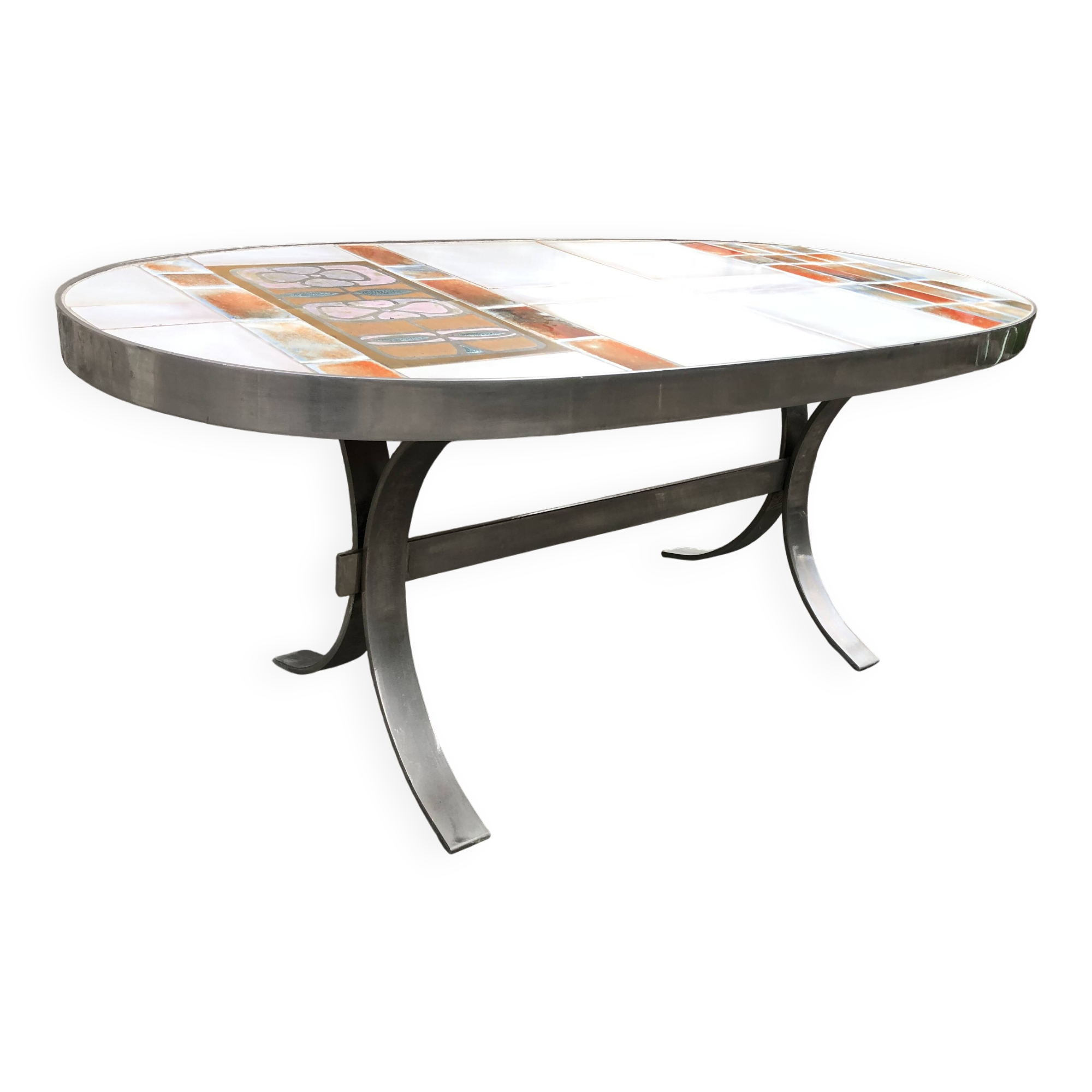 Ceramic coffee table by Jean Gregorieff