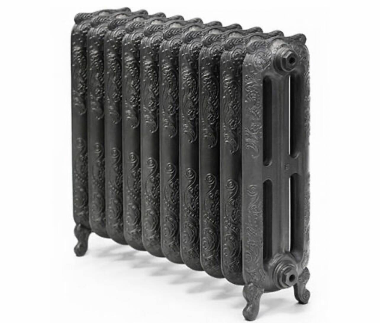 Rococo floral cast iron radiator