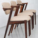 Dining chairs in rosewood, model 42, by Kai Kristiansen.
