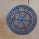 Vintage wicker ball lamp