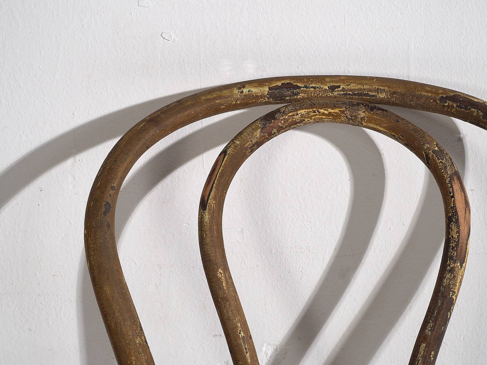 Antique Viennese-style cafe chair (circa 1920)