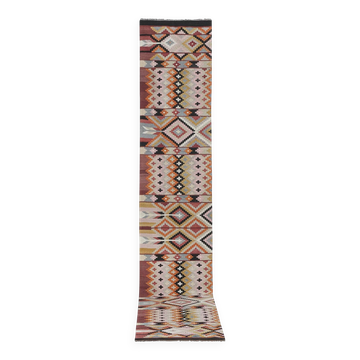 Tapis de couloir turc vintage 81x450 cm