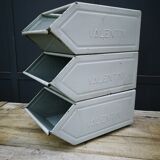 3 vintage Valentini industrial cases