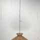 Pencil Split Reed Rattan Bamboo Pendant Lamp, Italy 1970s