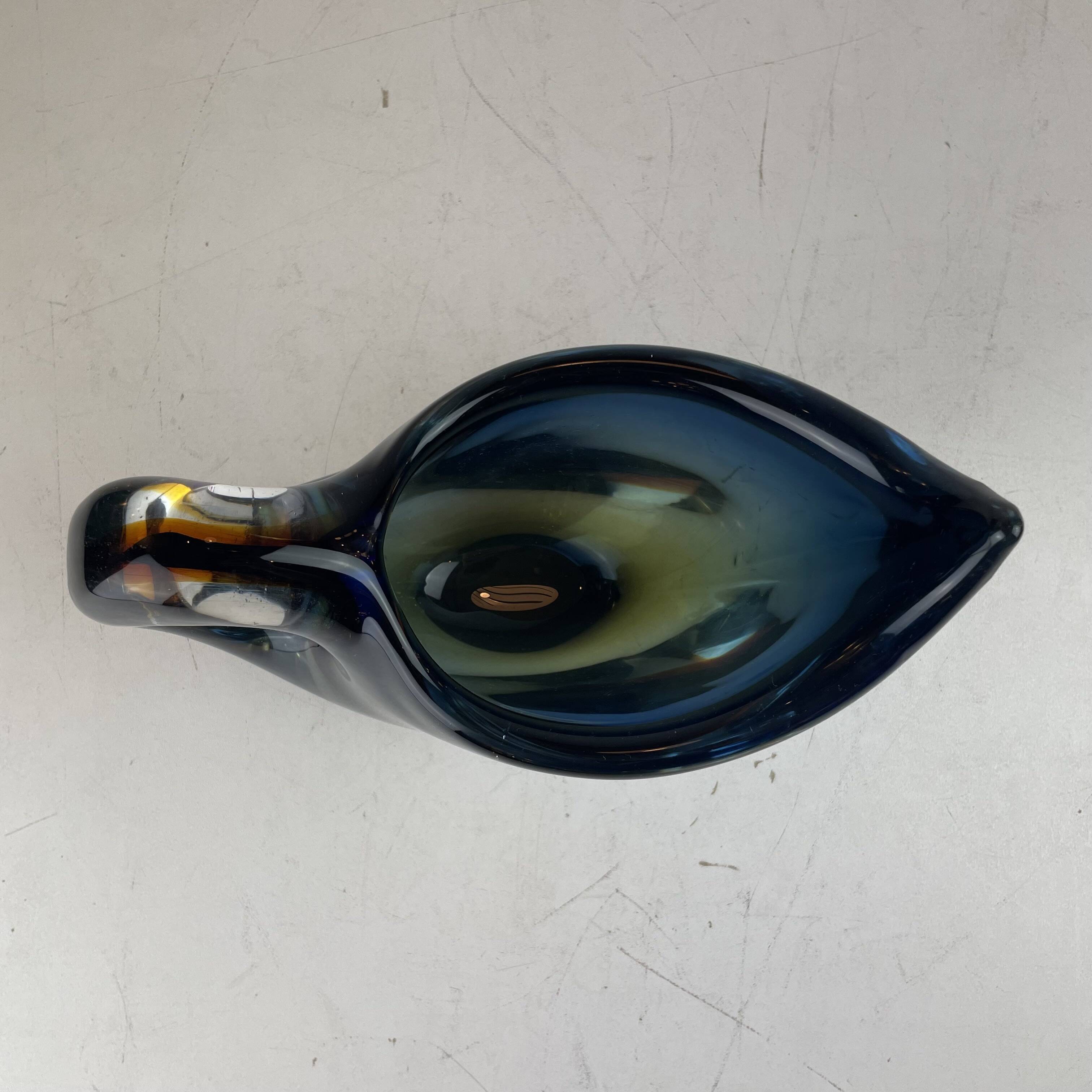 Sommerso Murano Glass Vase, att. to Flavio Poli for Seguso Vetri d’Arte, It