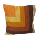 1970 vintage cushion orange yellow brown beige