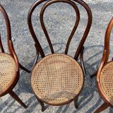 Set of 7 Thonet bistro chairs
