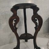 Vintage wooden pedestal table
