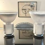 Iguzzini by Massimo Vignelli, table lamp, lucite metal, Italy 1980