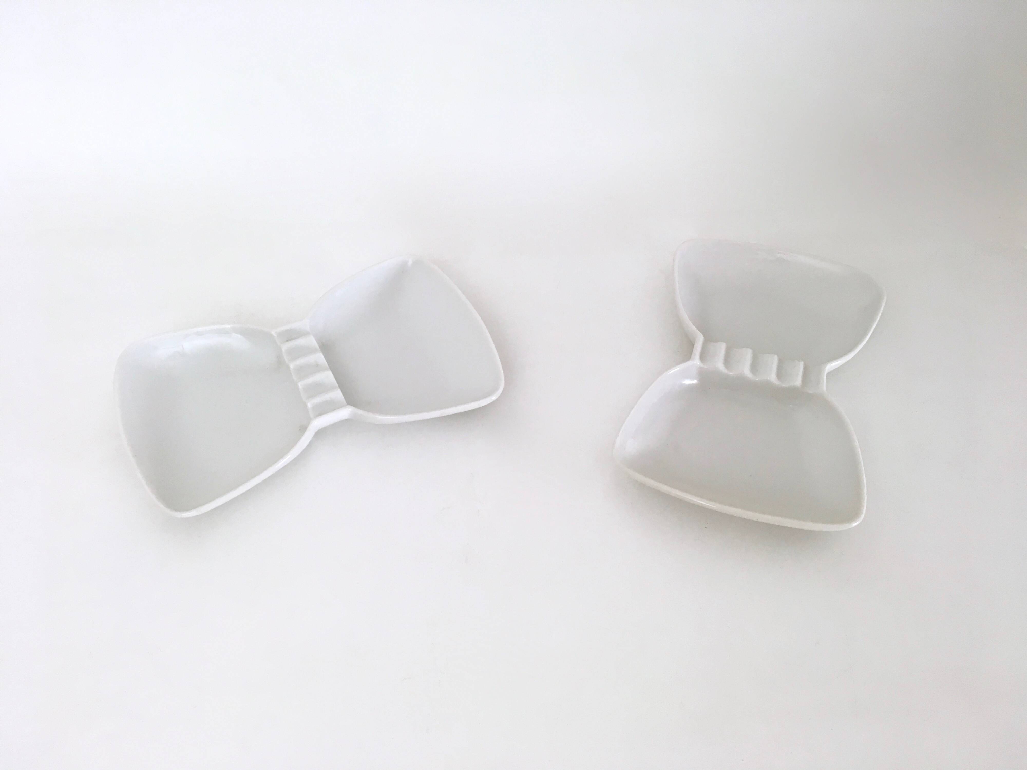 Papillon White Porcelain Ashtray by Guido Andlovitz for Laveno