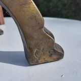 CAP monogrammed andirons