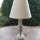 Bedside lamp patinated foot
