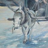 Large Painting “Les Goémoniers”, by A. Le Guen – 1969