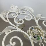 1 de 3 xxl 73cm blanc Métal Florentiner Applique murale de théâtre, Italie, années 1970