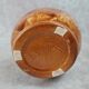 Large vintage vase signed Baudin 83 – red and brown enamelled