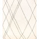 Berber carpet beni urain ecru with black lines 287 x 220 cm