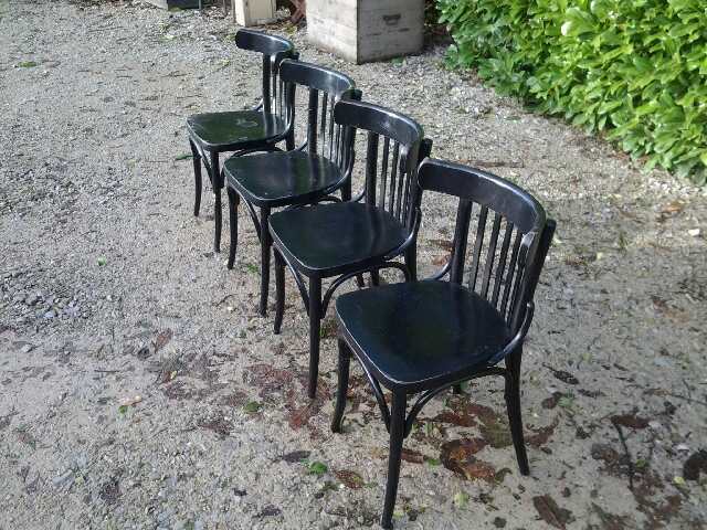 Set of 4 chairs Bistro Thonet wooden