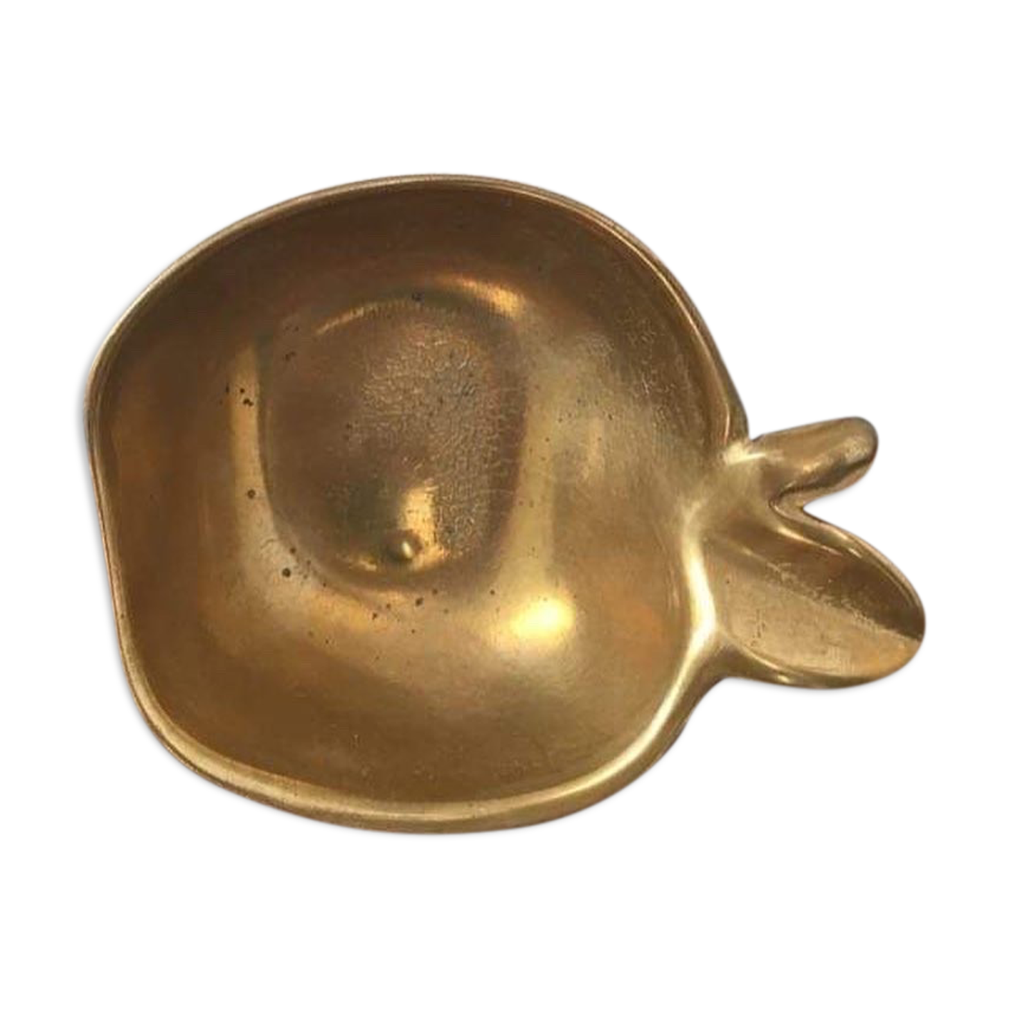 Empty brass pocket apple.