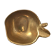 Empty brass pocket apple.