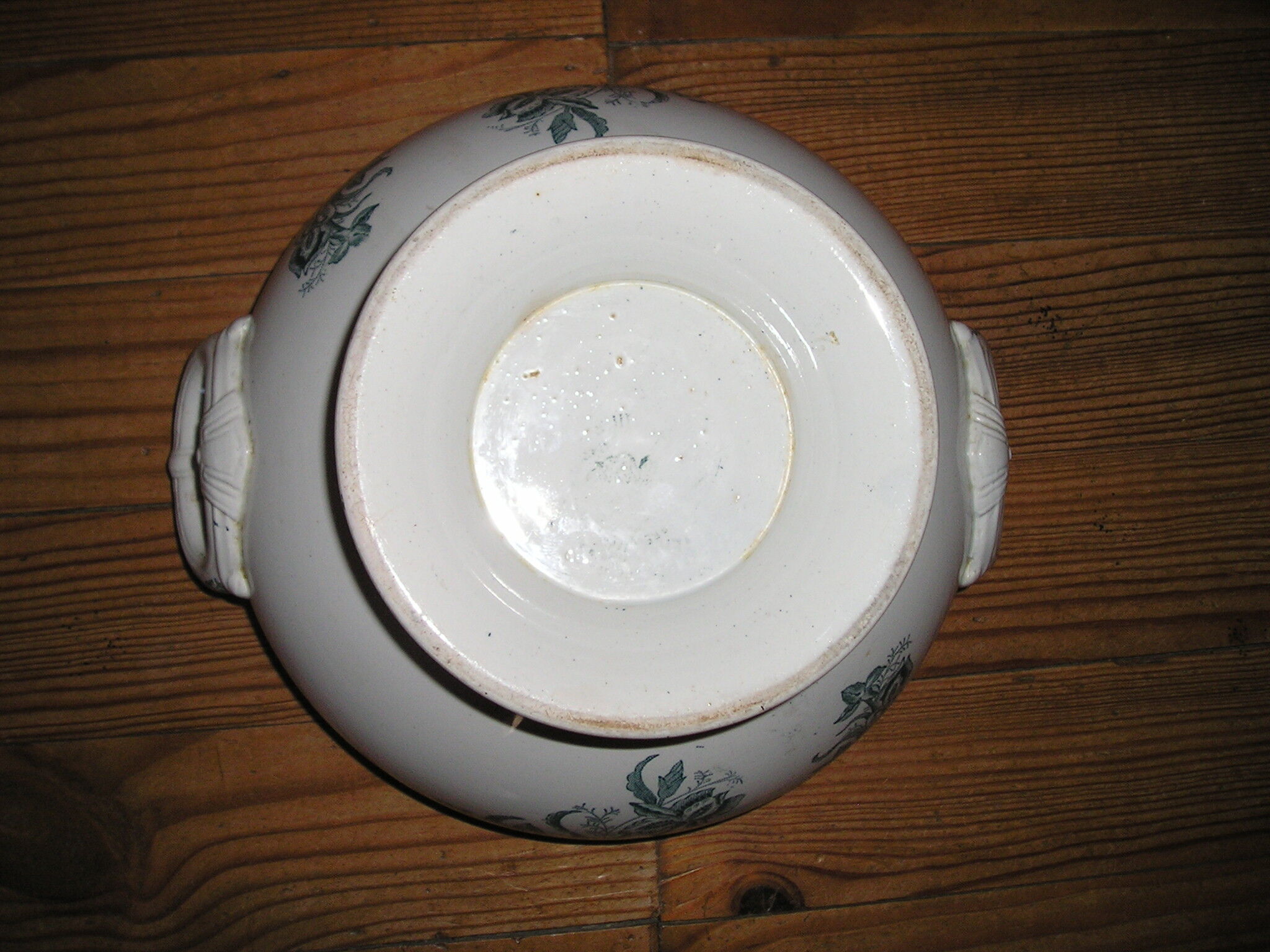 Service 6 people in faience art nouveau ste amandinoise model iris