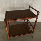 Rattan and cane server