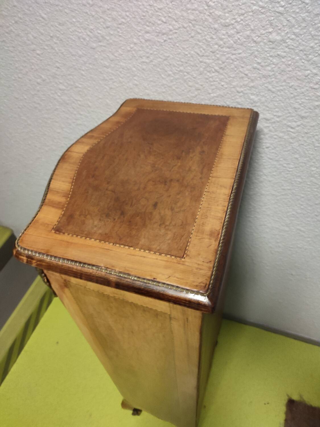 Weekly chest of drawers art deco walnut marquetry 7 drawers
