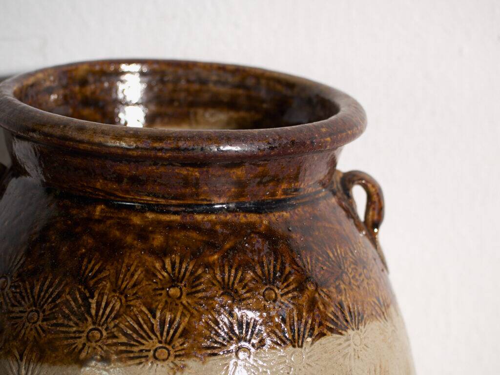 Ancient Chinese glazed stoneware vase – China, circa 1900